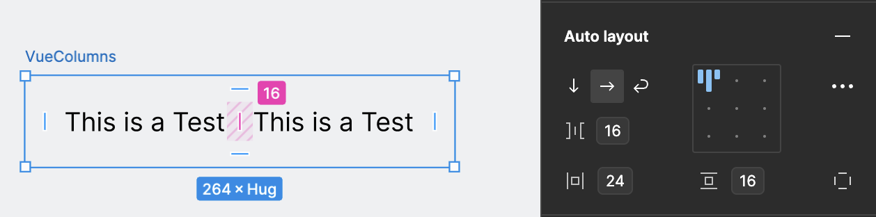 vue-columns component